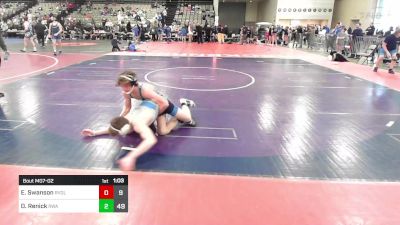 131 lbs Rr Rnd 2 - Eric Swanson, Revival Orange vs Dane Renick, Roundtree Wrestling Academy Black