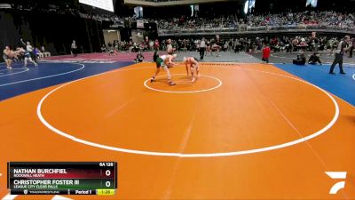 6A 126 lbs Quarterfinal - Christopher Foster III, League City Clear Falls vs Nathan Burchfiel, Rockwall Heath