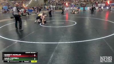 AA 160 lbs Champ. Round 1 - David Cantrell, Walker Valley vs Barrett McMillin, Houston