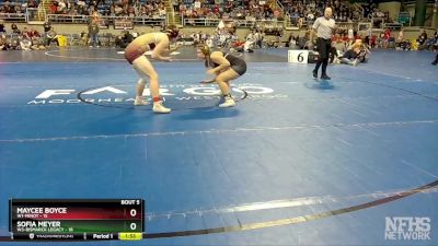 148 lbs Semis & 1st Wrestleback - Maycee Boyce, W1-Minot vs Sofia Meyer, W3-Bismarck Legacy