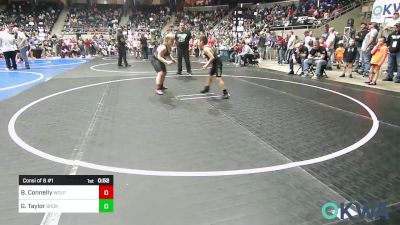 Consi Of 8 #1 - Braden Connelly, Wolfpak Wrestling vs Gage Taylor, Broken Bow Youth Wrestling