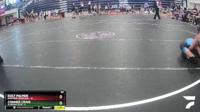 65 lbs Semis & 1st Wrestleback (8 Team) - Conner Craig, Alabama Elite vs Kolt Palmer, Backyard Brawlers