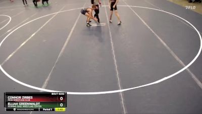 132 lbs Semifinal - Elijah Greenwaldt, Scoring Edge Wrestling Center vs Connor Zirbes, Peak Wrestling Club