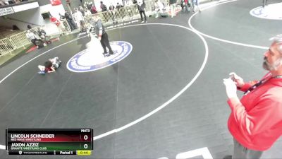 56 lbs Cons. Semi - Lincoln Schneider, Red Wave Wrestling vs Jaxon Azziz, Granite Wrestling Club