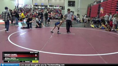 60 lbs Cons. Round 1 - Brody Durel, Assassins Wrestling vs Jessa Smith, Arab Youth Wrestling