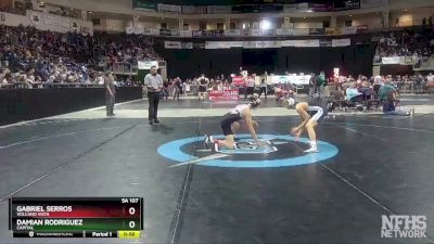 5A 107 lbs Cons. Round 3 - Gabriel Serros, Volcano Vista vs Damian Rodriguez, Capital