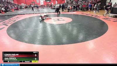 190 lbs Champ. Round 2 - Conor Phelan, Chicago (MARIST) vs Dan French, Woodstock (MARIAN)