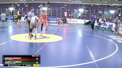 138 lbs Cons. Round 2 - Joseph Lamberti, Tottenville-PSAL vs Logann Heasley, Troy Area Hs