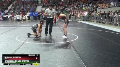 95 lbs Champ. Round 1 - Gabriella De Los Santos, Olathe Raptor WC vs Rheamy Rierson, MAC