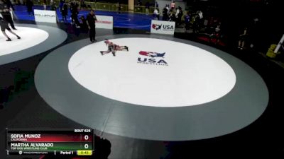 57 lbs Semifinal - Sofia Munoz, California vs Martha Alvarado, Top Dog Wrestling Club