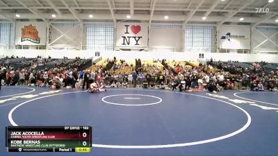 102 lbs Quarterfinal - Kobe Bernas, Panthers Wrestling Club (Pittsford) vs Jack Acocella, Carmel Youth Wrestling Club