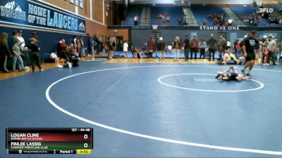 44-48 lbs Round 3 - FinLee Lassig, Charger Wrestling Club vs Logan Cline, Empire Battle School