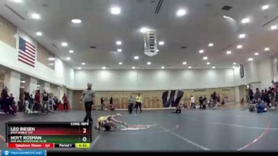 49 lbs Cons. Semi - Leo Riesen, East Noble TUF vs Hoyt Rosman, Oak Hill Wrestling Club