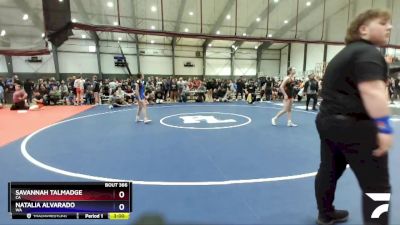 120 lbs Round 4 - Savannah Talmadge, CA vs Natalia Alvarado, WA