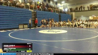 150 lbs Semis & 1st Wb (8 Team) - Greg Hampton, Pepperell vs JESSIE COFIELD, Commerce Hs