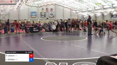 65 kg Consi Of 16 #1 - Ryan Leisure, Cyclone Regional Training Center vs Justin Stickley, University Of Iowa