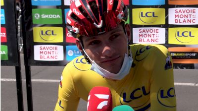 Brent Van Moer: Racing In Yellow At The 2021 Criterium Dauphine