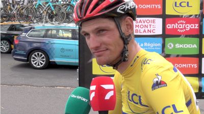 Brent Van Moer: Day Spent In Yellow At 2021 Criterium Dauphine