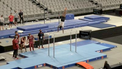 Akash Modi Podium Training On Parallel Bars At US Championships