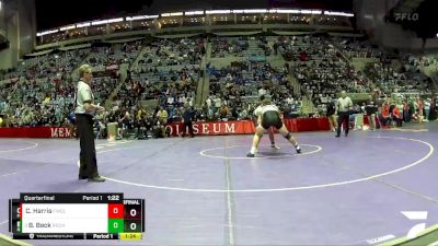 220 lbs Quarterfinal - Brady Beck, Rochester Community vs Chance Harris, Fort Wayne Concordia Lutheran