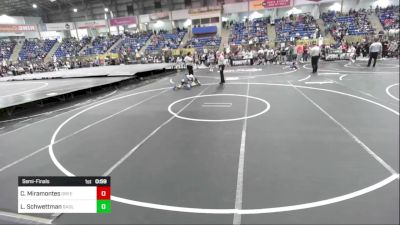 89 lbs Semifinal - Chase Miramontes, Greeley Metro vs Lincoln Schwettman, Badlands Elite