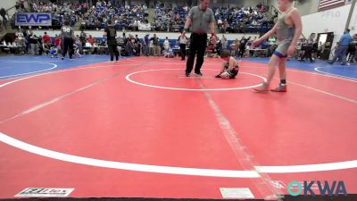 75-83 lbs Rr Rnd 4 - Rhett Powers, Pryor Tigers vs Brady Hembree, Wyandotte Youth Wrestling