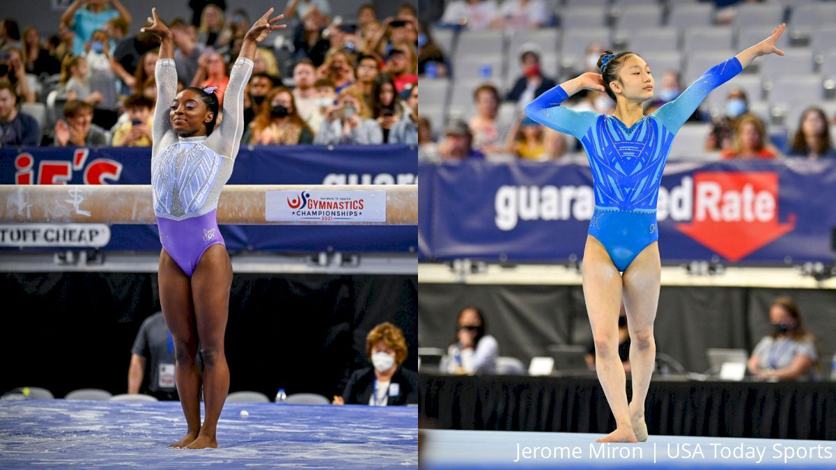 Simone Biles, Katelyn Jong Top Day 1 Of 2021 U.S. Gymnastics Championships