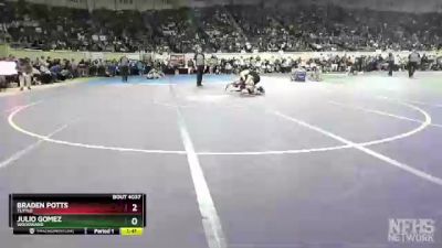 4A-120 lbs Quarterfinal - Braden Potts, Tuttle vs Julio Gomez, Woodward