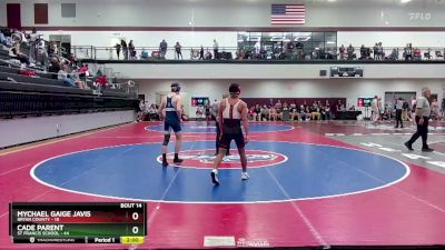 165 lbs Quarters & 1st Wb (16 Team) - Cade Parent, St Francis School vs Mychael Gaige Javis, Bryan County