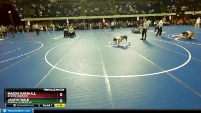 67 lbs 7th Place Match - Jaxsyn Walk, Immortal Athletics WC vs Mason Marshall, DC Elite Wrestling