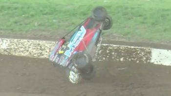 Trey Gropp Flips in IMW Heat Race at Circle City