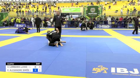 VANDERLEI LOMBARDI JUNIOR vs CARLOS ALEXANDRE SIMÕES DA SILVA 2024 Brasileiro Jiu-Jitsu IBJJF