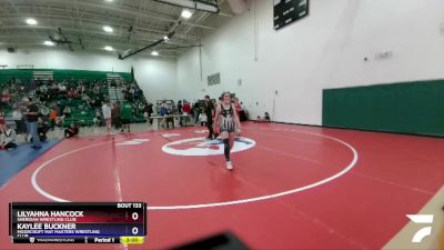 125 lbs Cons. Semi - Lilyahna Hancock, Sheridan Wrestling Club vs Kaylee Buckner, Moorcroft Mat Masters Wrestling Club