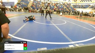 61 lbs Quarterfinal - Jaxon Couffer, Keystone Wrestling Club vs Owen Cuperus, Bartlesville Wrestling Club