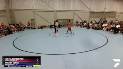 180 lbs 2nd Wrestleback (16 Team) - Nichya Pemberton, South Carolina vs Archer Jones, Arkansas Gold