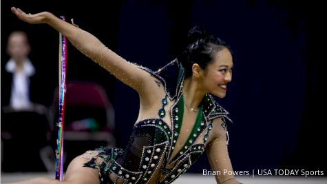 Senior Elite Rhythmic Gymnasts Compete At 2021 USA Gymnastics Championships