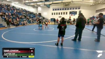 120+ Round 2 - Daniel Stamstad, Greybull Basin Athletic Club vs Clayton Cox, Powell Wrestling Club