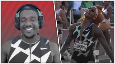 Justin Gatlin Thinks Sha'Carri Can Run 10.5