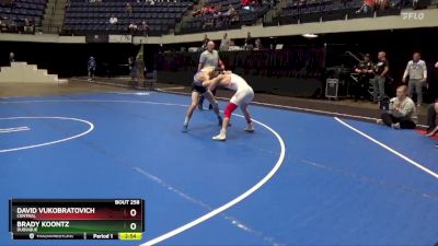 125 lbs Cons. Round 5 - David Vukobratovich, Central vs Brady Koontz, Dubuque