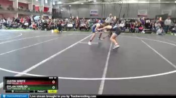 160 lbs Round 1 (4 Team) - Dylan Harlod, Team Tennessee Blue vs Justin Wirtz, Iowa Yellow