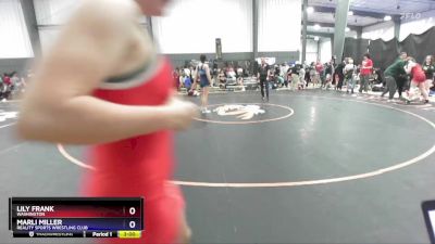 135 lbs Cons. Round 3 - Lily Frank, Washington vs Marli Miller, Reality Sports Wrestling Club