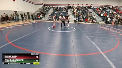 114 lbs Quarterfinal - Amanda Burchard, El Paso Coronado vs Emilee Smith, Frisco Centennial