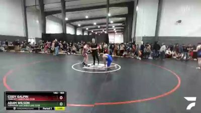 165 lbs Quarterfinal - Adam Wilson, Toppenish USA Wrestling Club vs Cody Galpin, Twin City Wrestling Club