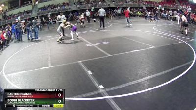 70 lbs Cons. Round 4 - Bodhi Blacketer, Concordia Wrestling Club vs Easton Brandl, Battle Creek Brave Elite