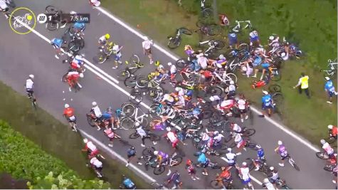 Second Mass Crash Takes Down Chris Froome, Mike Woods In Final 10K Of 2021 Tour de France Stage 1