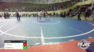 2nd Place - Christian Young, Blanchard High School vs Zayden Roberts, Elgin Wrestling