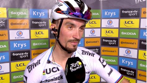 Julian Alaphilippe: Stage 1 Finish (FRENCH)