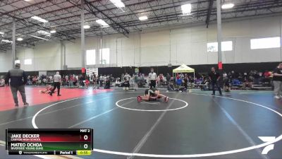 132 lbs Quarterfinal - Mateo Ochoa, Riverside Young Guns vs Jake Decker, Canyon High School