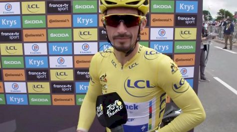 Alaphilippe At The Start Of Stage 2  (FRENCH)