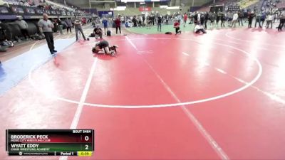 100 lbs Cons. Round 2 - Wyatt Eddy, Chain Wrestling Academy vs Broderick Peck, Music City Wrestling Club